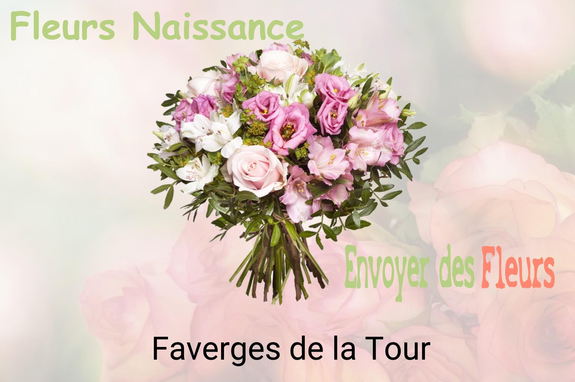 Bouquet de fleurs de naissance livré à Faverges-de-la-Tour